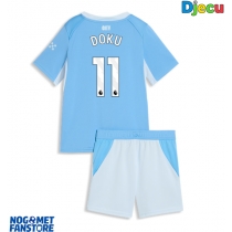 Manchester City Jeremy Doku #11 Domaci Dres za djecu 2026-27 Kratak Rukav (+ Kratke hlače)